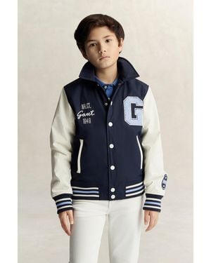 GANT Teens Teen Boys Varsity Jacket Evening - Blue