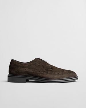 GANT Bidford Low Lace Suede Shoe () - Brown