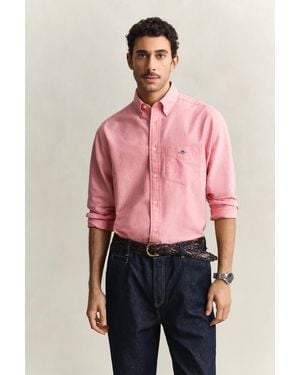 GANT Regular Fit Classic Oxford Shirt - Pink