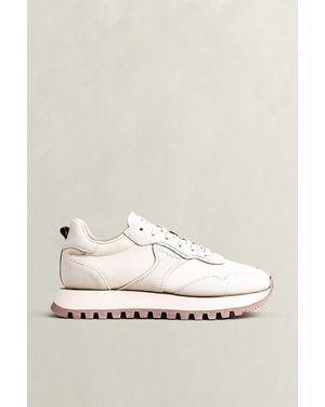 GANT Caffay Suede Nylon Trainers Soft Oat - Natural
