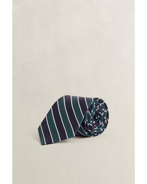 GANT Striped Tie Tartan - Blue