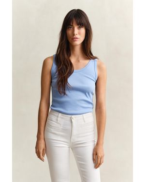 GANT Ribbed Tank Top - Blue