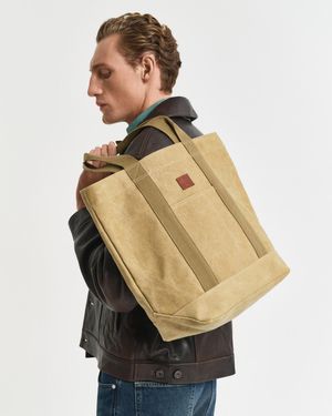 GANT Washed Canvas Tote Bag - Natural
