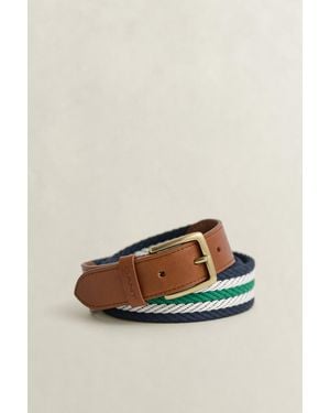 GANT Striped Webbing Belt Lavish - Natural