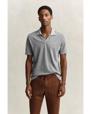 GANT Washed Polo Shirt - Grey