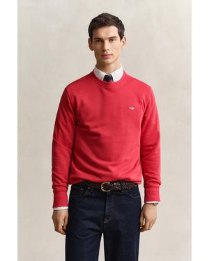 GANT Shield Crew Neck Sweatshirt - Red