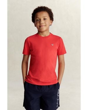GANT Teens Shield T-Shirt - Red