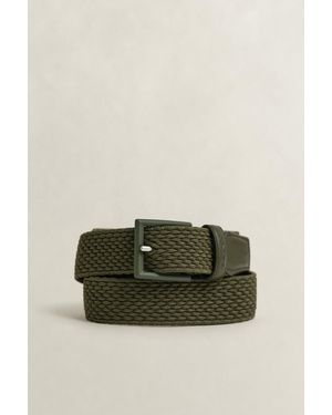GANT Braided Tonal Belt - Green