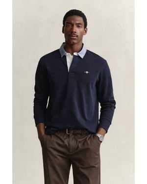 GANT Chambray Collar Heavy Rugger - Blue