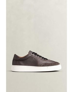 GANT Mcjulien Leather Trainers Dark - Brown