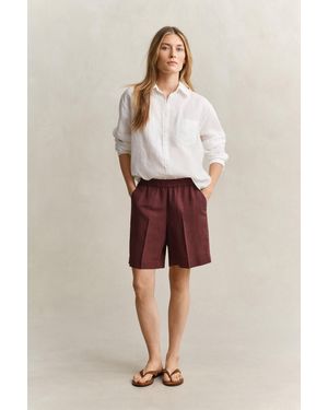 GANT Linen Blend Shorts - Natural