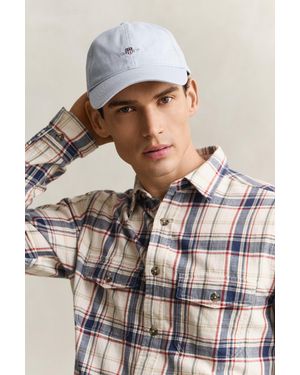 GANT Shield Cotton Twill Cap - Grey