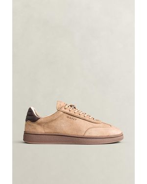GANT Cuzmo Suede Trainers - Natural
