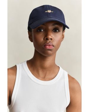 GANT Shield Cotton Twill Cap - Blue
