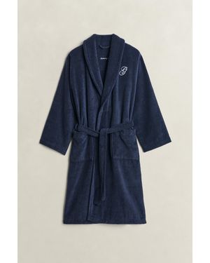 GANT Home Decor Embroidered Robe Marine - Blue