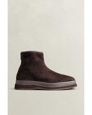 GANT Blistown Suede Chelsea Boots Weathered - Brown