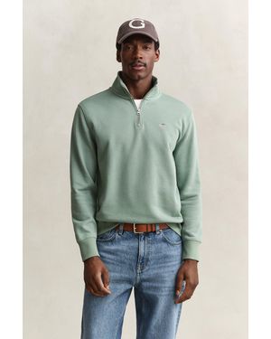 GANT Shield Half-Zip Sweatshirt - Green