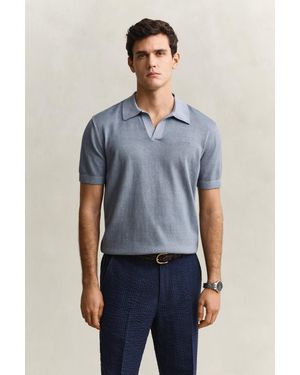 GANT Sunfaded Polo Jumper - Blue