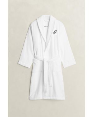 GANT Home Decor Embroidered Robe - White