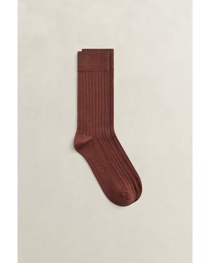 GANT Cashmere Silk Blend Socks - Brown