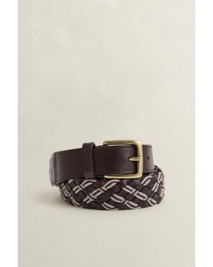GANT Braided Multicoloured Belt Classic - Blue