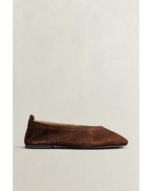 GANT Chadii Suede Ballet Flats Dark - Brown
