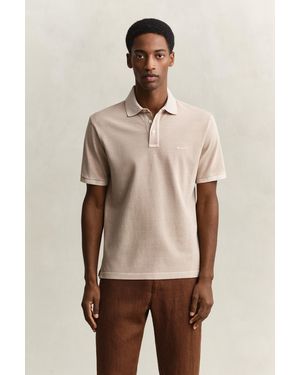 GANT Sunfaded Polo Shirt - Natural