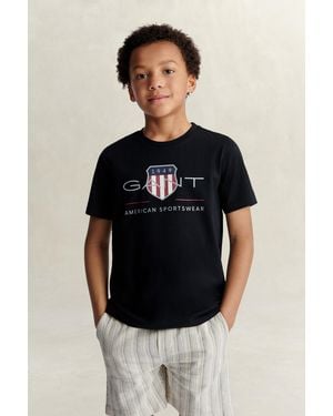 GANT Teens Archive Shield T-Shirt - Black