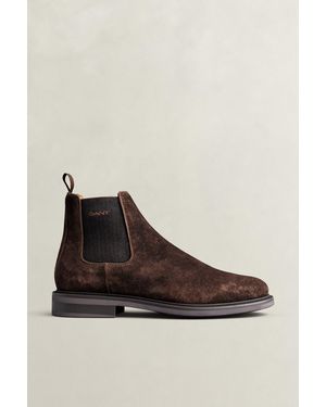 GANT St Fairkon Suede Chelsea Boots Weathered - Brown
