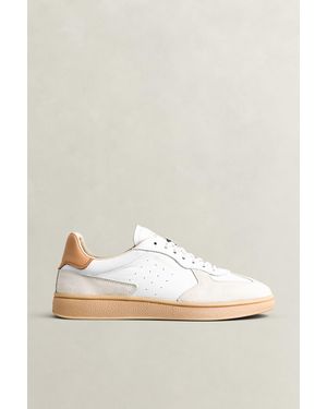 GANT Cuzmo Leather Suede Trainers - White
