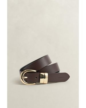 GANT Chunky Keeper Leather Belt - Multicolour