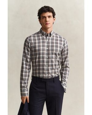 GANT Checked Twill Shirt - Multicolour