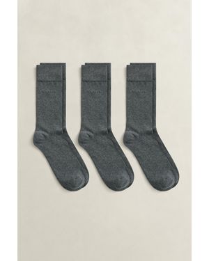 GANT 3-Pack Soft Cotton Socks - White