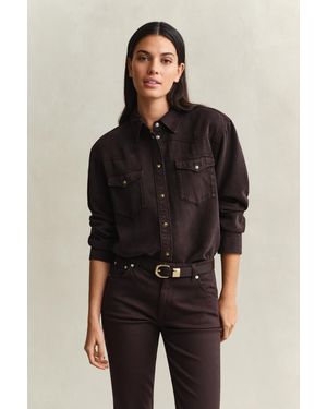 GANT Denim Twill Ranger Shirt Deep - Black