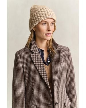 GANT Mouline Wool Blend Beanie - Brown