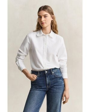 GANT Frilly Classic Oxford Shirt - White
