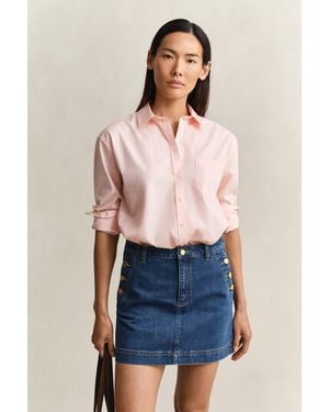GANT Relaxed Fit Classic Poplin Shirt - Blue