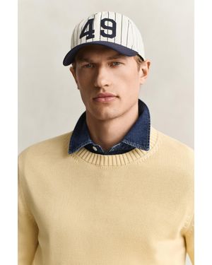GANT Striped Cap Cream - Natural