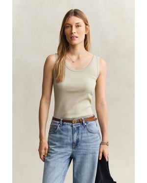 GANT Ribbed Tank Top - Blue