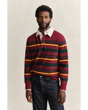 GANT Striped Rugger Plumped - Red