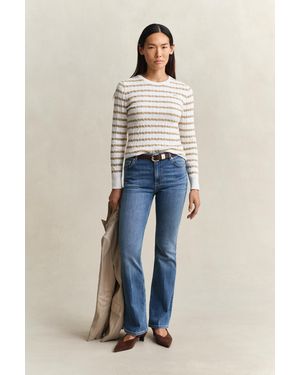 GANT Flared Stretch Jeans Mid Broken In - Blue