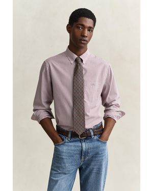 GANT Banker Stripe Classic Poplin Shirt - Multicolour