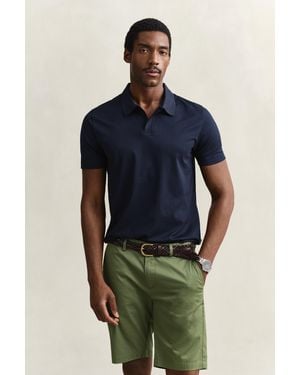 GANT Pima Cotton Polo Shirt Evening - Blue
