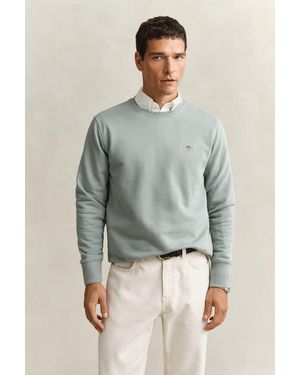 GANT Shield Crew Neck Sweatshirt - Grey