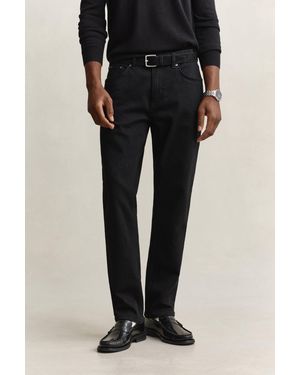 GANT Regular Clean Wash Jeans - Black