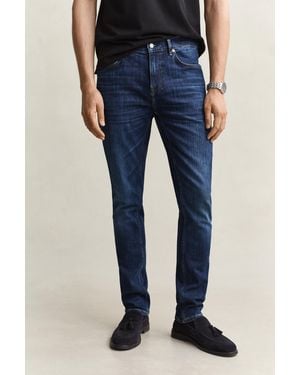 GANT Slim Jeans Mid Worn In - Blue
