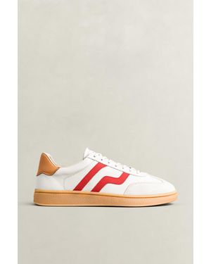 GANT Cuzmo Leather Trainers Ruby - Red