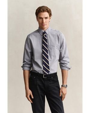 GANT Regular Fit Classic Poplin Shirt - Grey