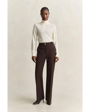 GANT Flared Nautical Trousers Deep - Natural