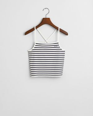 GANT Teens Teen Girls Striped Tank Top - White
